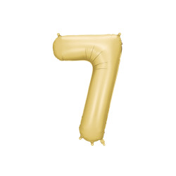 Balon foliowy Cyfra ''7'', 86cm, złoty