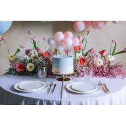 Balonowy topper na tort, różowy,  29 cm