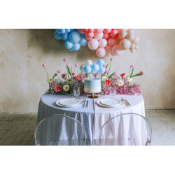 Balonowy topper na tort, niebieski,  29 cm