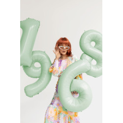 Balon foliowy Cyfra ''9'', 72cm, zieleń