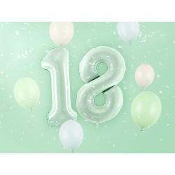 Balon foliowy Cyfra ''8'', 72cm, zieleń