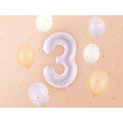 Balon foliowy Cyfra ''3'', 72cm, fiolet