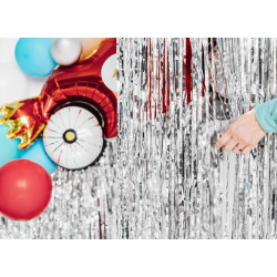 Kurtyna Party, srebrny, 100x200cm