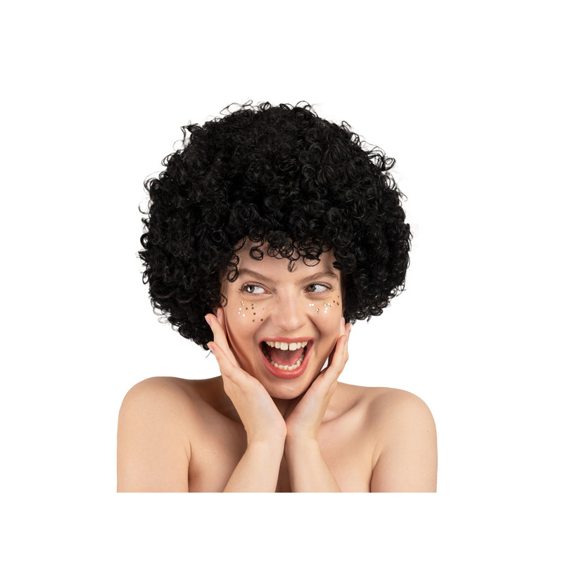 Peruka Afro, czarny