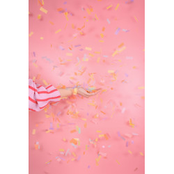 Tuba strzelająca paskami w kolorach pastelowych, długość 20 cm